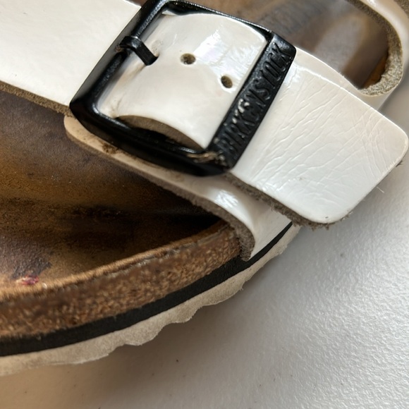 Birkenstock Arizona White Patent Leather Sandal - Picture 8 of 14